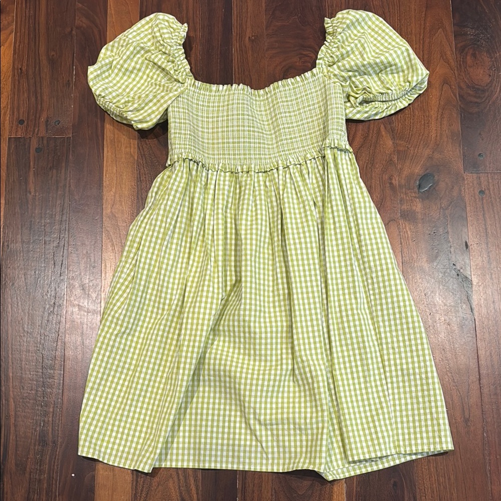 Gingham Cupcake Mini Dress from Aritiza